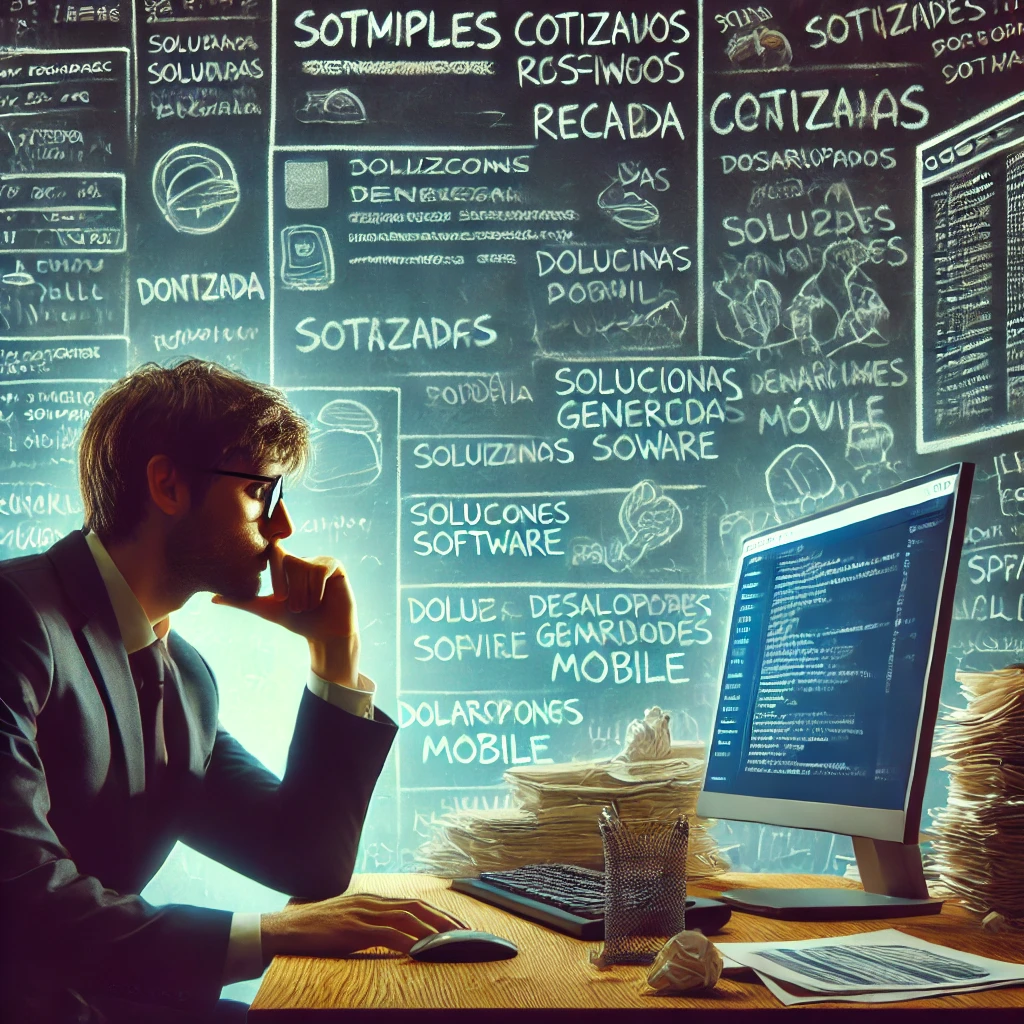 Frustración en desarrollo de software